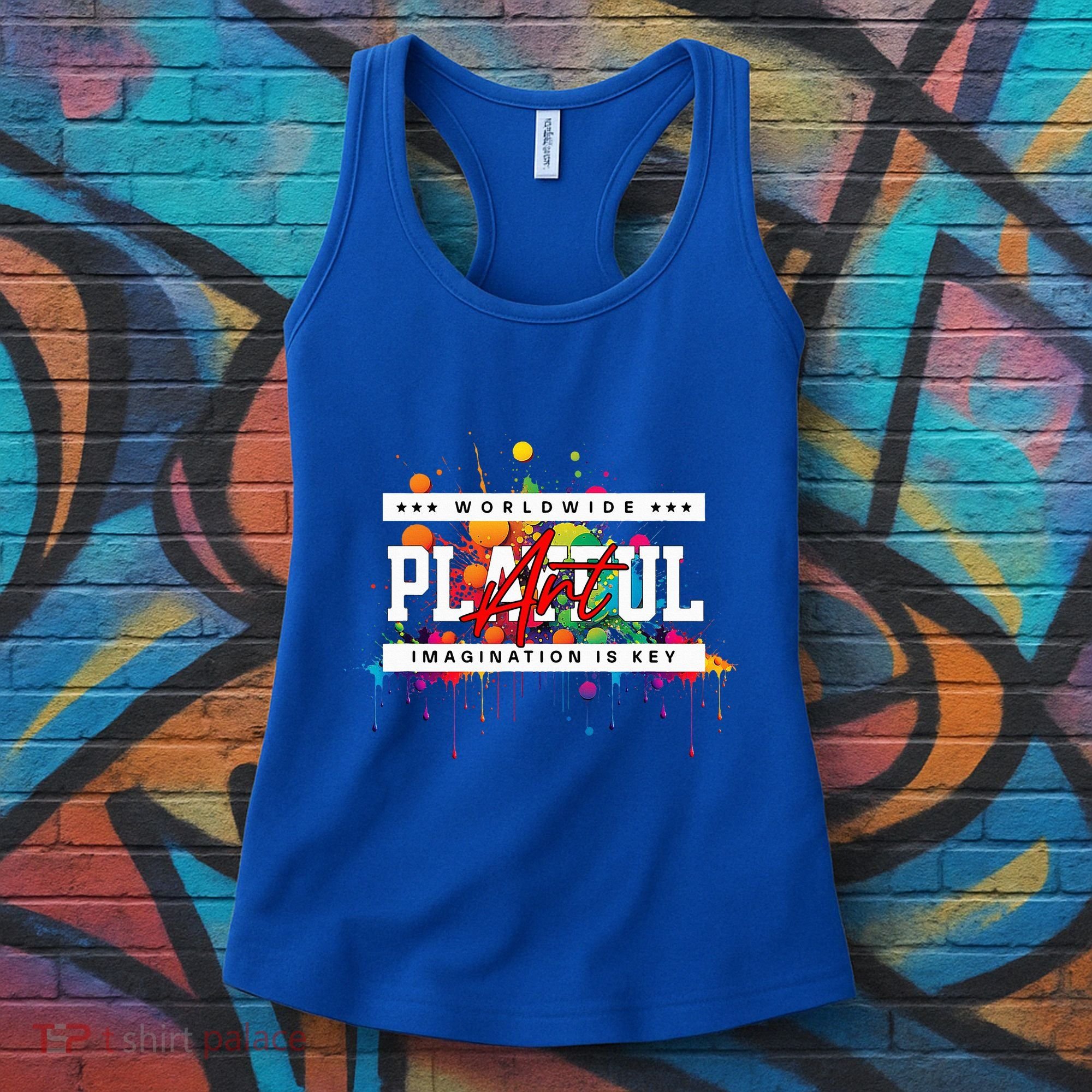 Playful Art Imagination Is Key Women's Tank Top