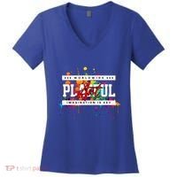 Playful Art Imagination Is Key Women's V-Neck T-Shirt thumb 0