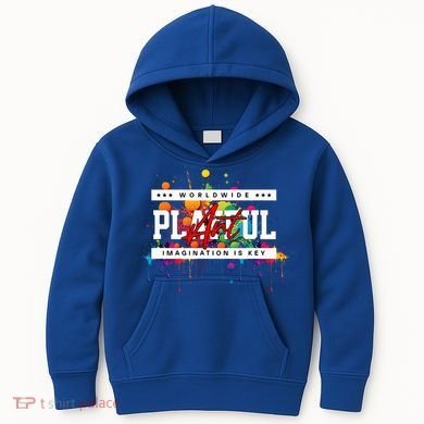 Playful Art Imagination Is Key Kids Hoodie