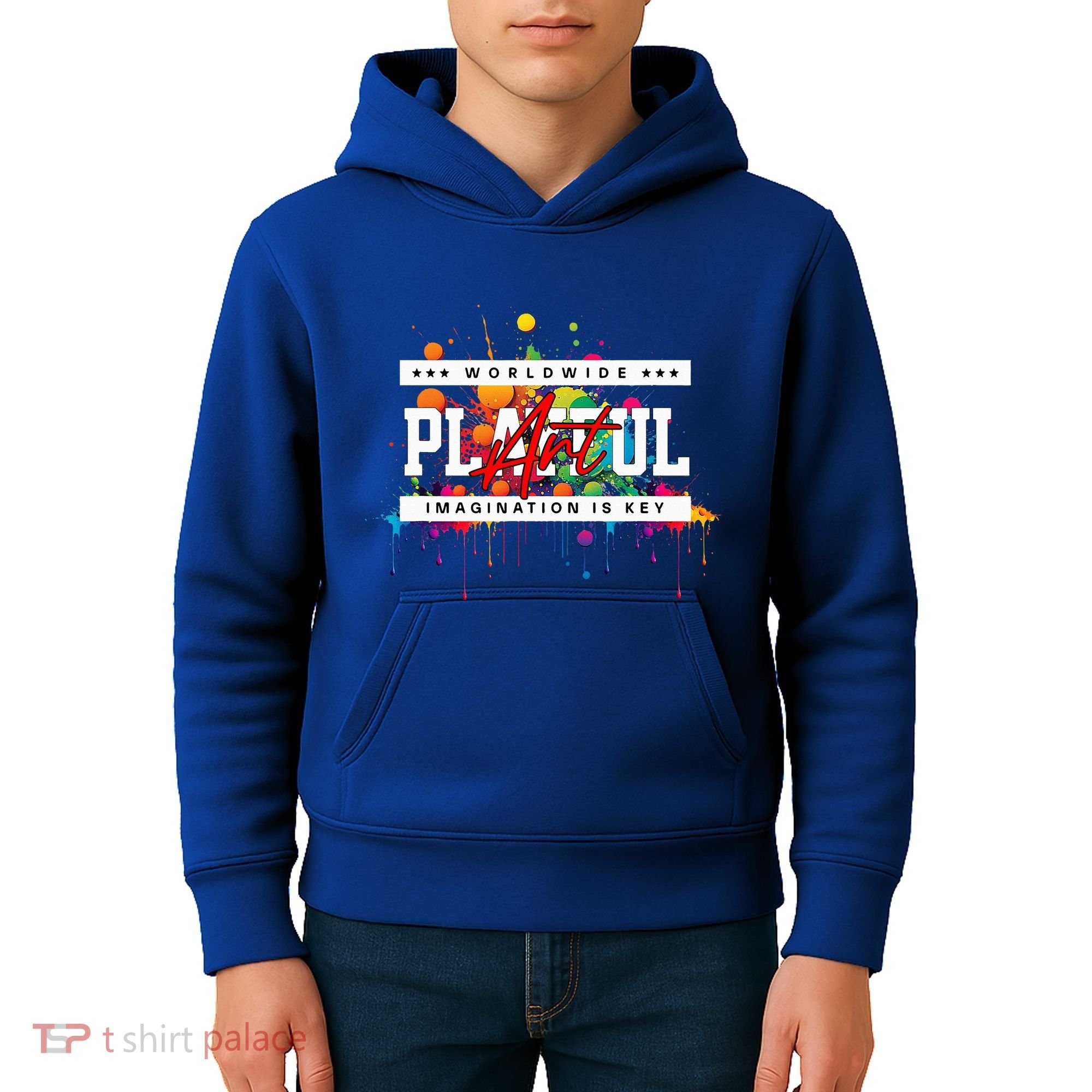 Playful Art Imagination Is Key Kids Hoodie