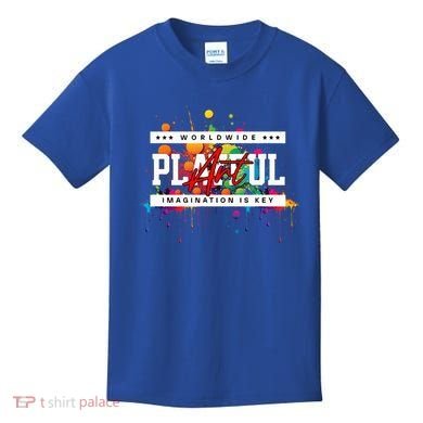 Playful Art Imagination Is Key Kids T-Shirt