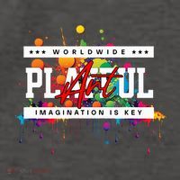 Playful Art Imagination Is Key Vector Backpack thumb 2