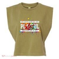 Playful Art Imagination Is Key Garment-Dyed Women's Muscle Tee thumb 0