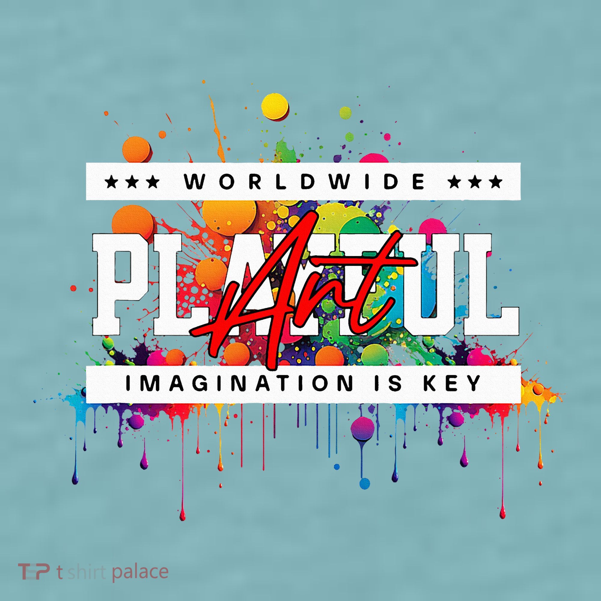 Playful Art Imagination Is Key Sueded Cloud Jersey T-Shirt