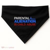 Parental Alienation Is Child Abuse Prevention Awareness USA-Made Doggie Bandana thumb 0
