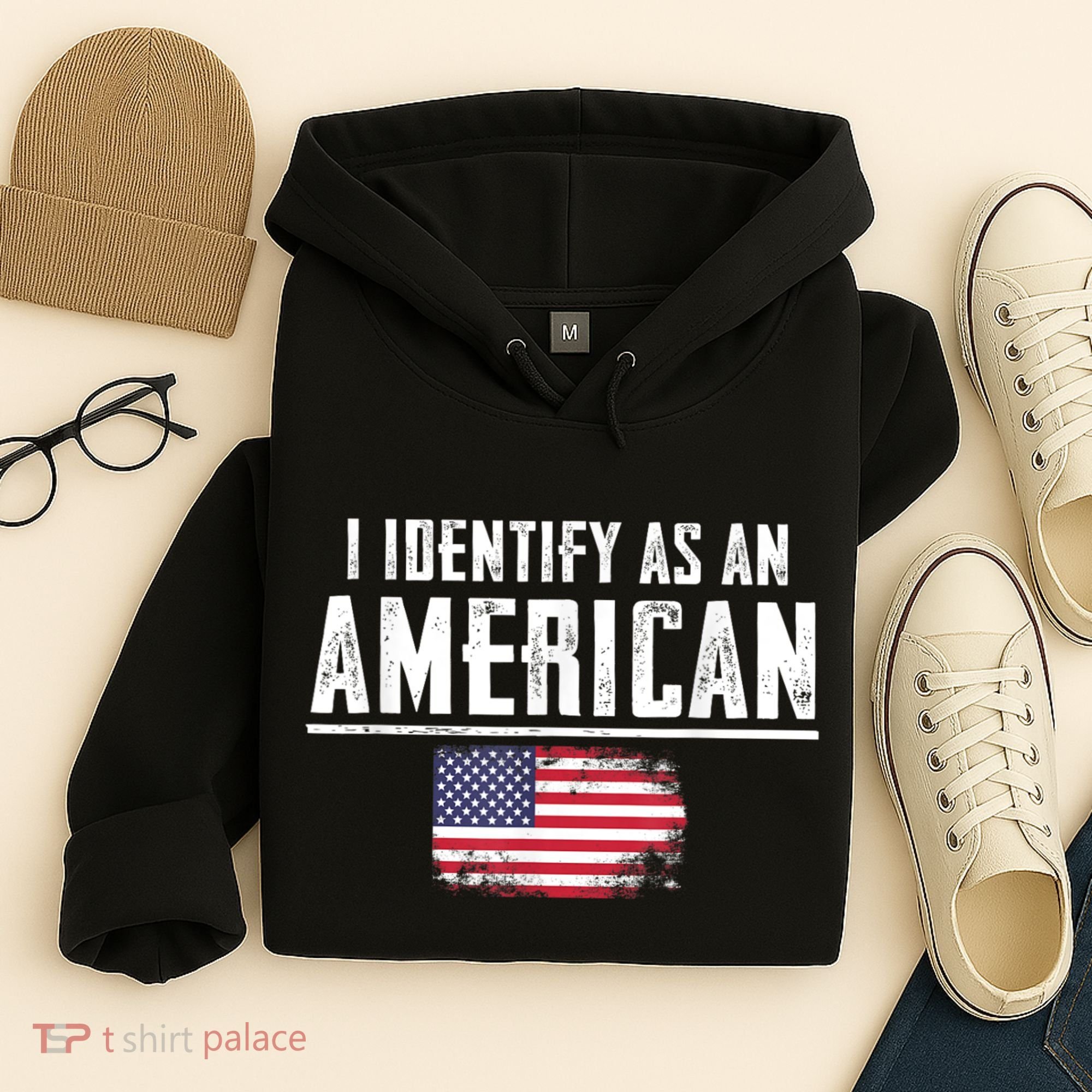 Proud America I Identify As An American Hoodie