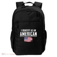 Proud America I Identify As An American Backpack thumb 0