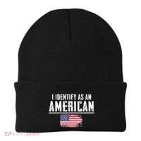 Proud America I Identify As An American Beanie thumb 0