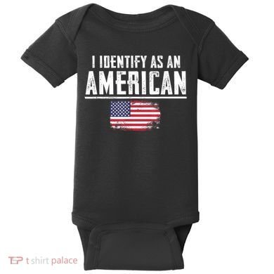 Proud America I Identify As An American Baby Bodysuit