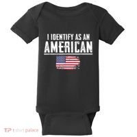 Proud America I Identify As An American Baby Bodysuit thumb 0