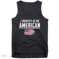 Proud America I Identify As An American Tank Top thumb 0