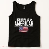 Proud America I Identify As An American Tank Top thumb 2