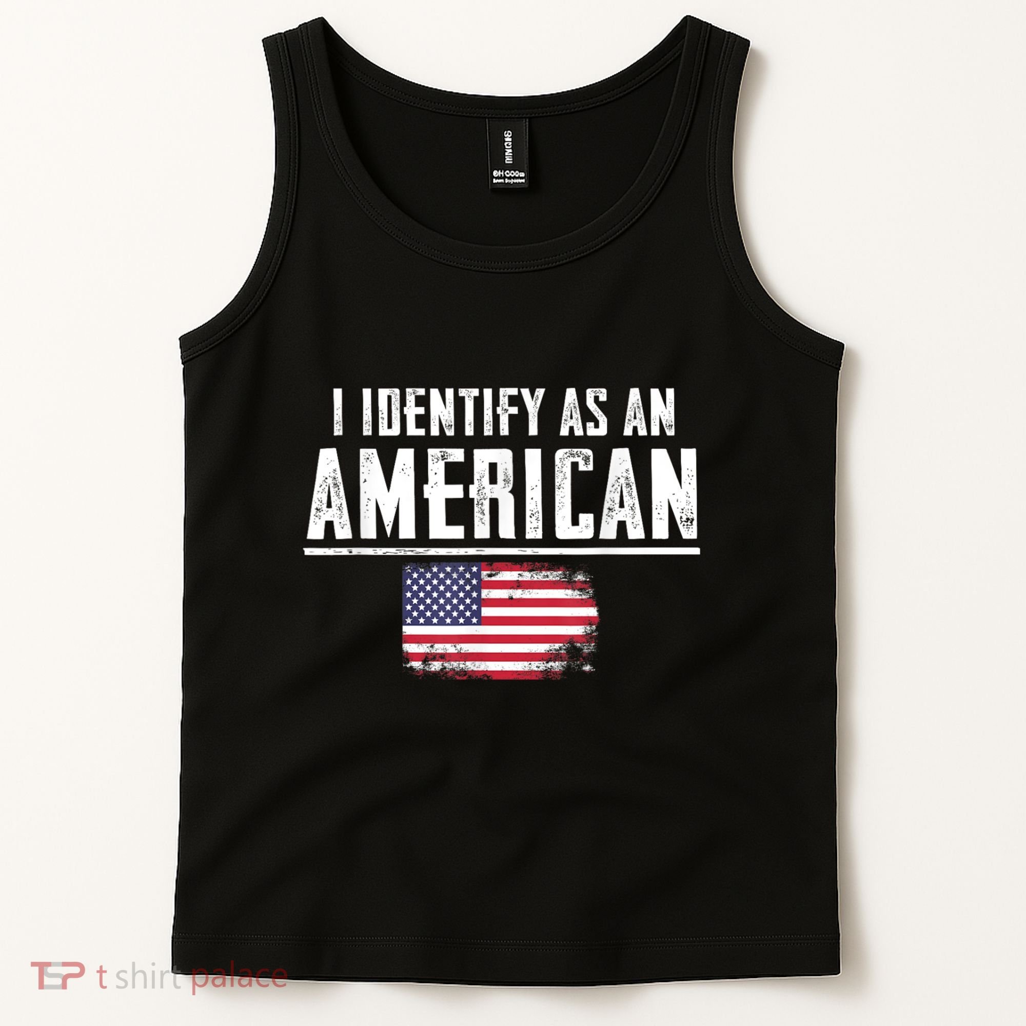 Proud America I Identify As An American Tank Top