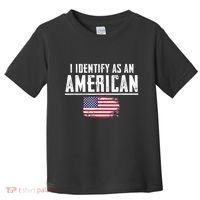 Proud America I Identify As An American Toddler T-Shirt thumb 0