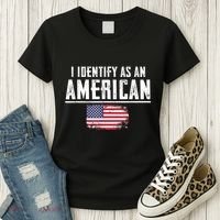 Proud America I Identify As An American Women's T-Shirt thumb 3