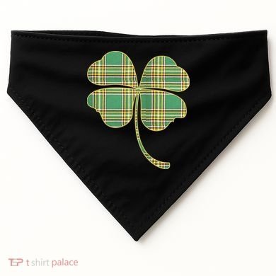 Paid Shamrock Clover USA-Made Doggie Bandana