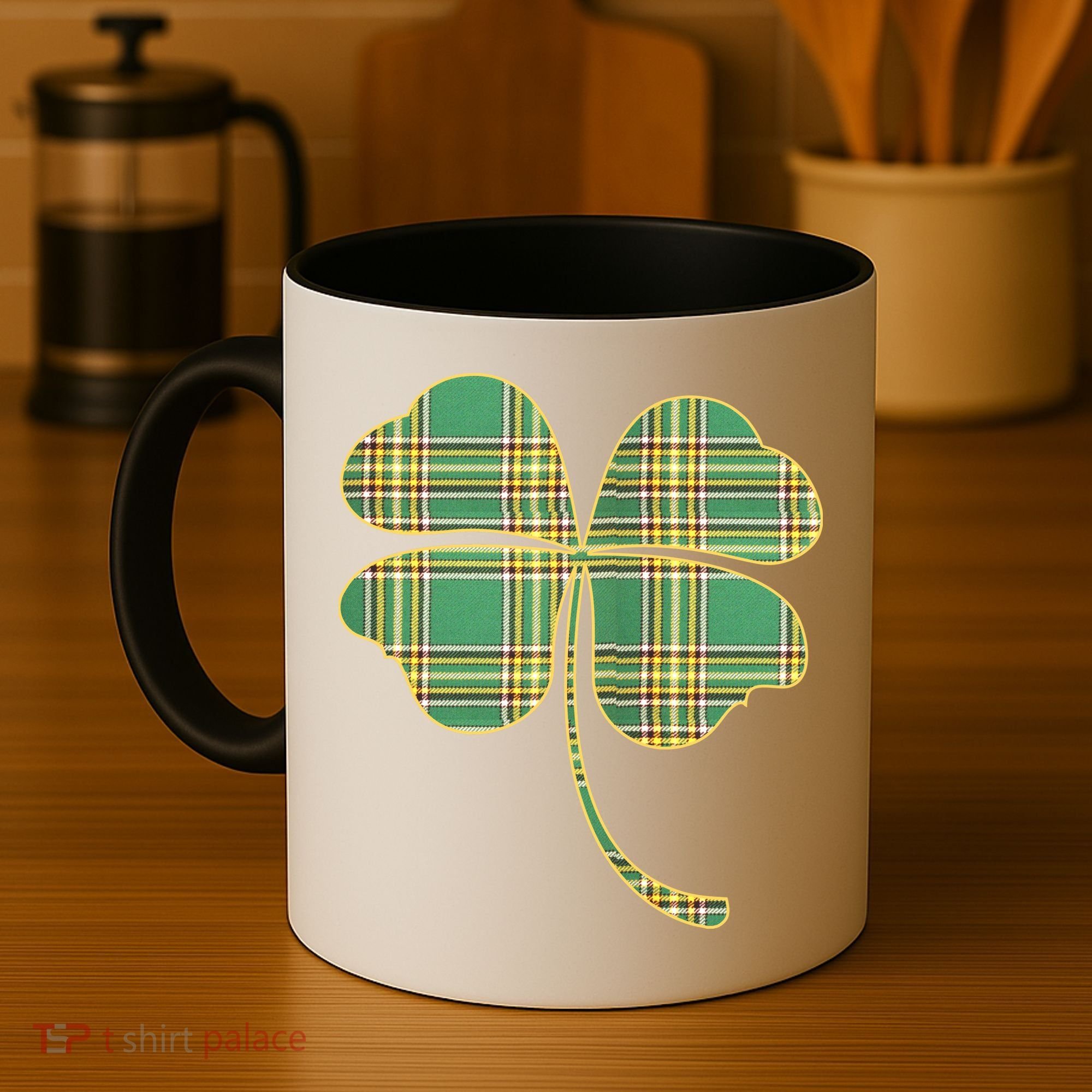 Paid Shamrock Clover Coffee Mug