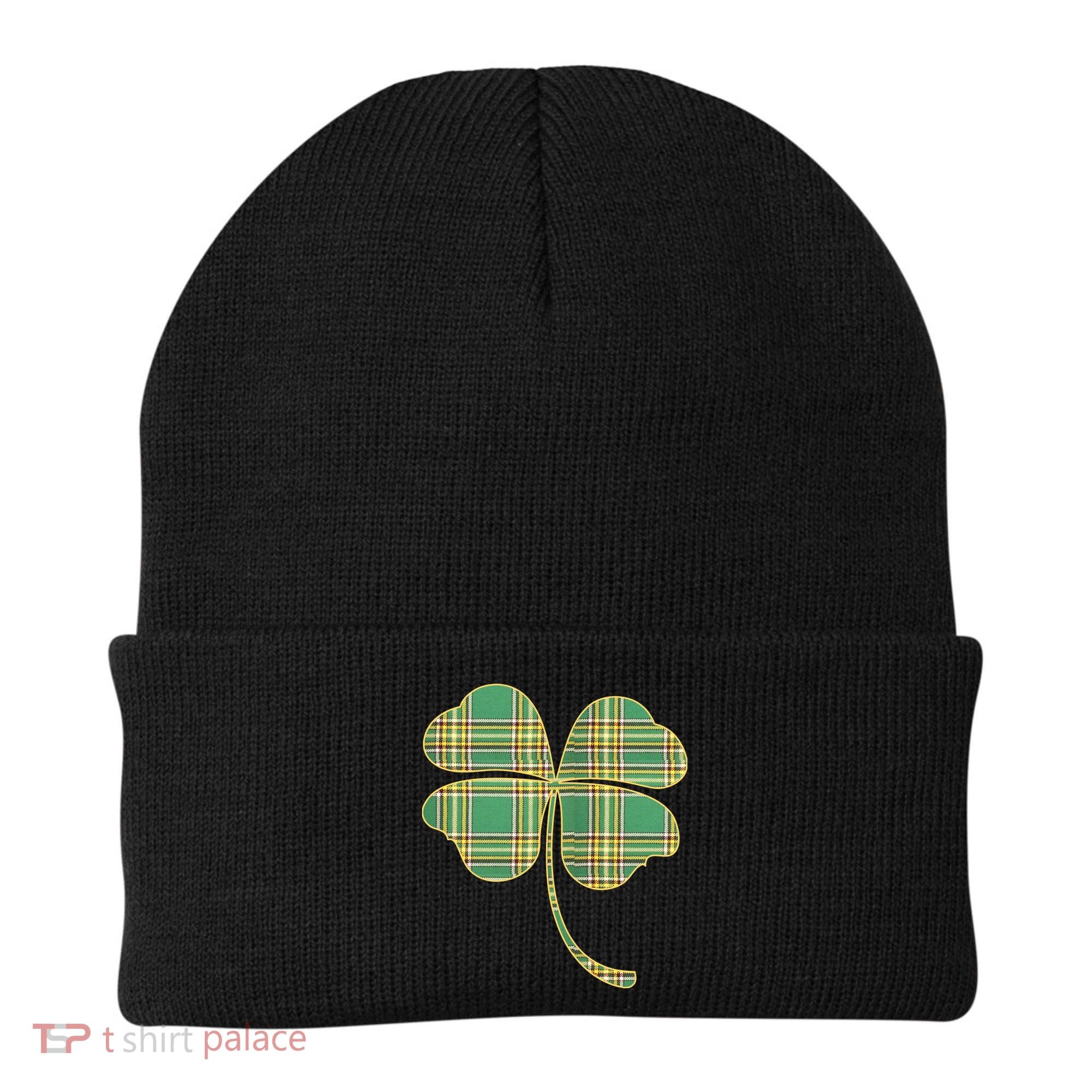 Paid Shamrock Clover Beanie