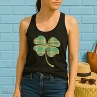 Paid Shamrock Clover Women's Tank Top thumb 2