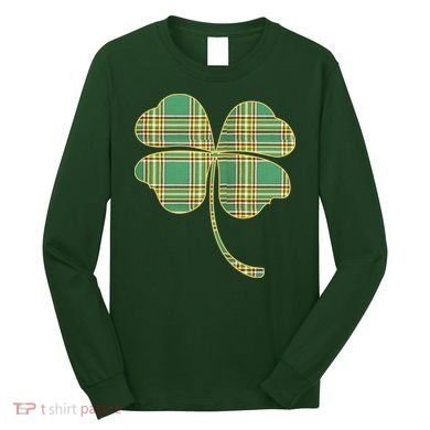 Paid Shamrock Clover Long Sleeve Shirt