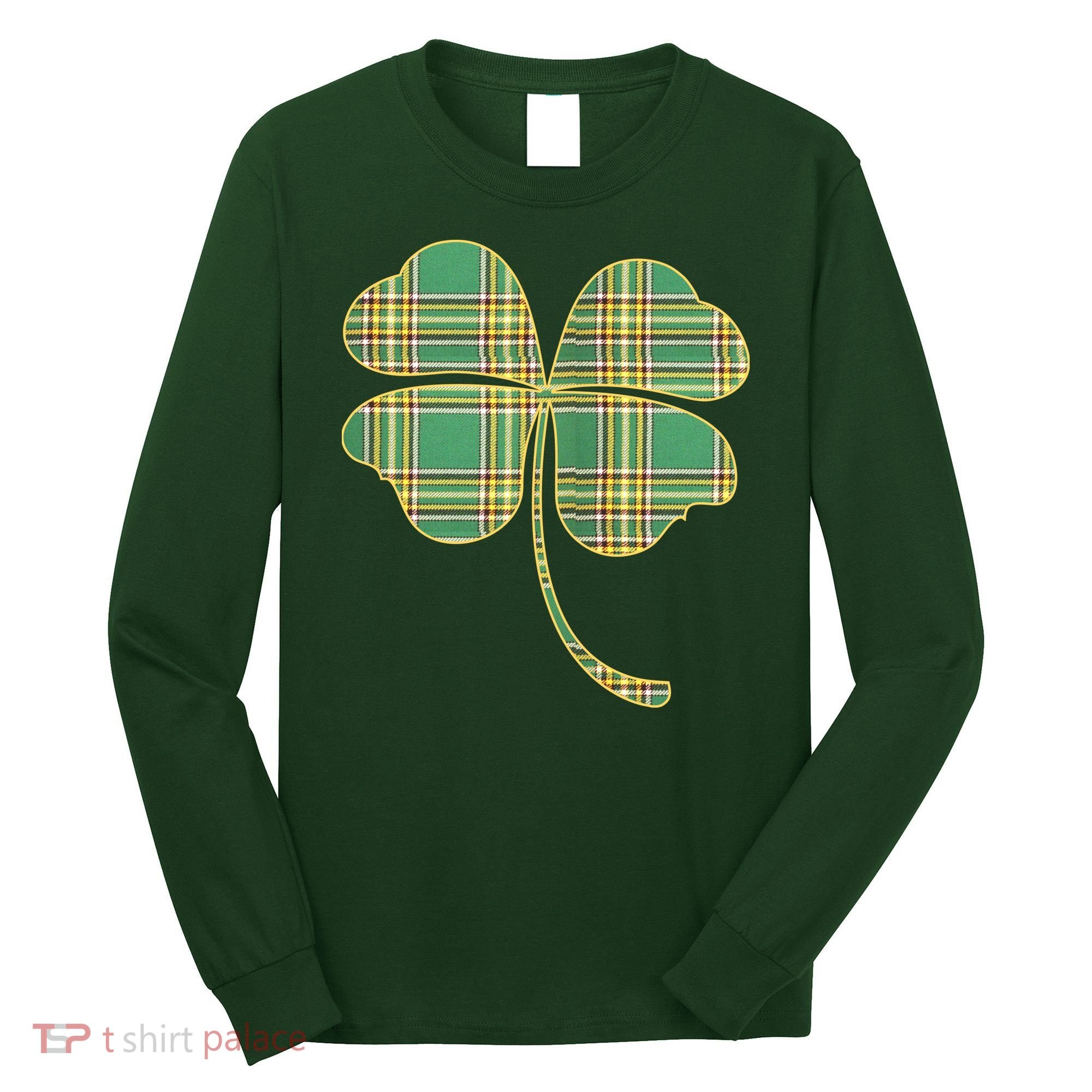 Paid Shamrock Clover Long Sleeve Shirt