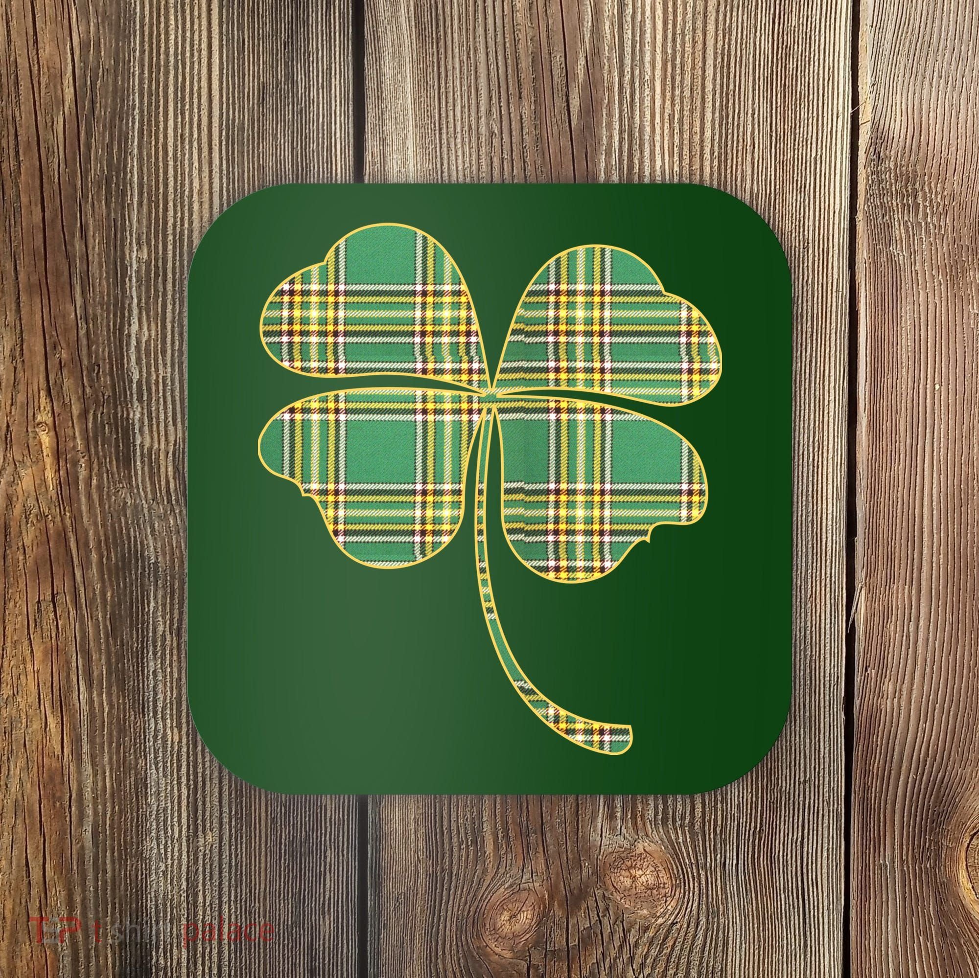 Paid Shamrock Clover Coaster