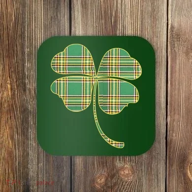 Paid Shamrock Clover Coaster