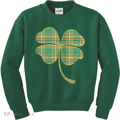 Paid Shamrock Clover Kids Sweatshirt