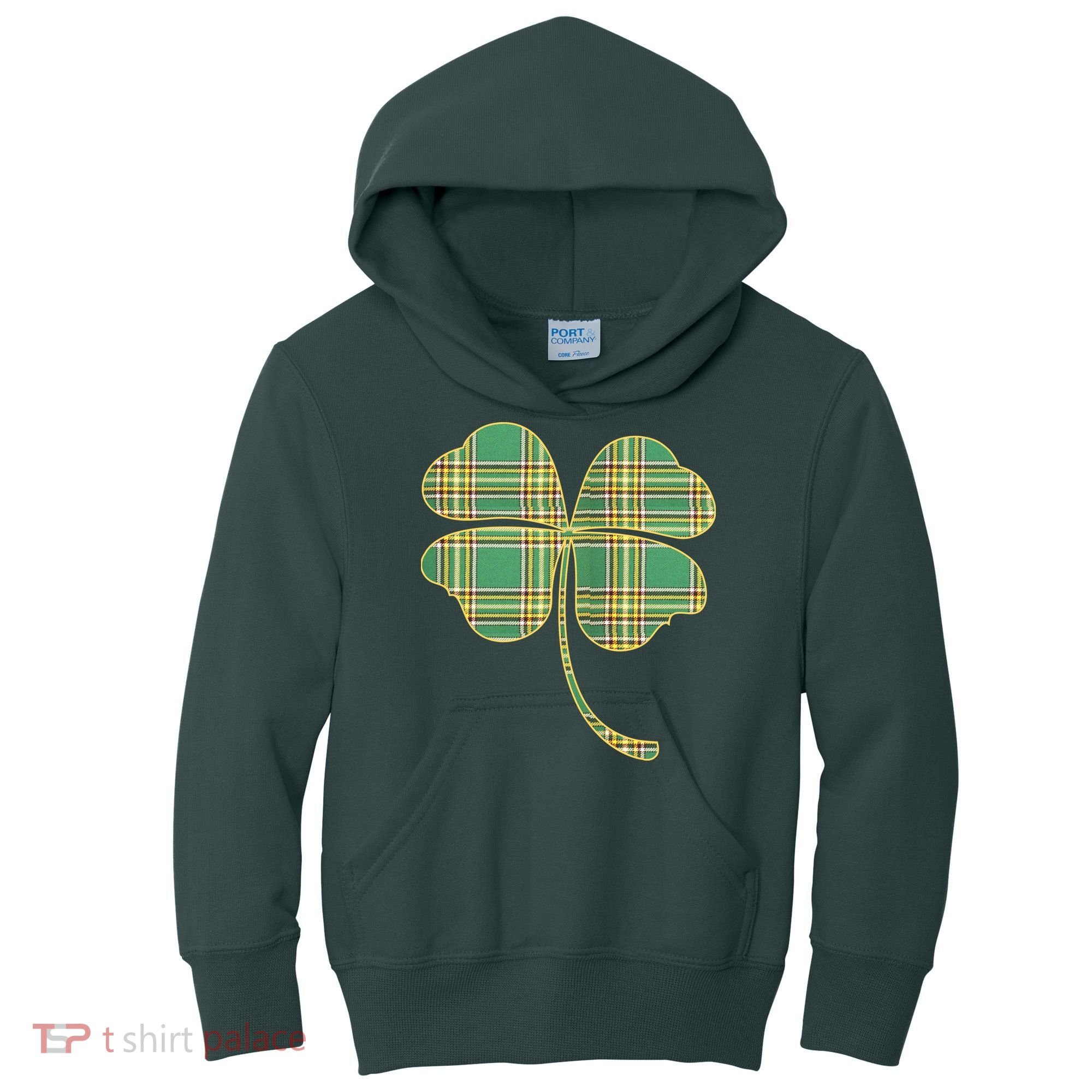 Paid Shamrock Clover Kids Hoodie