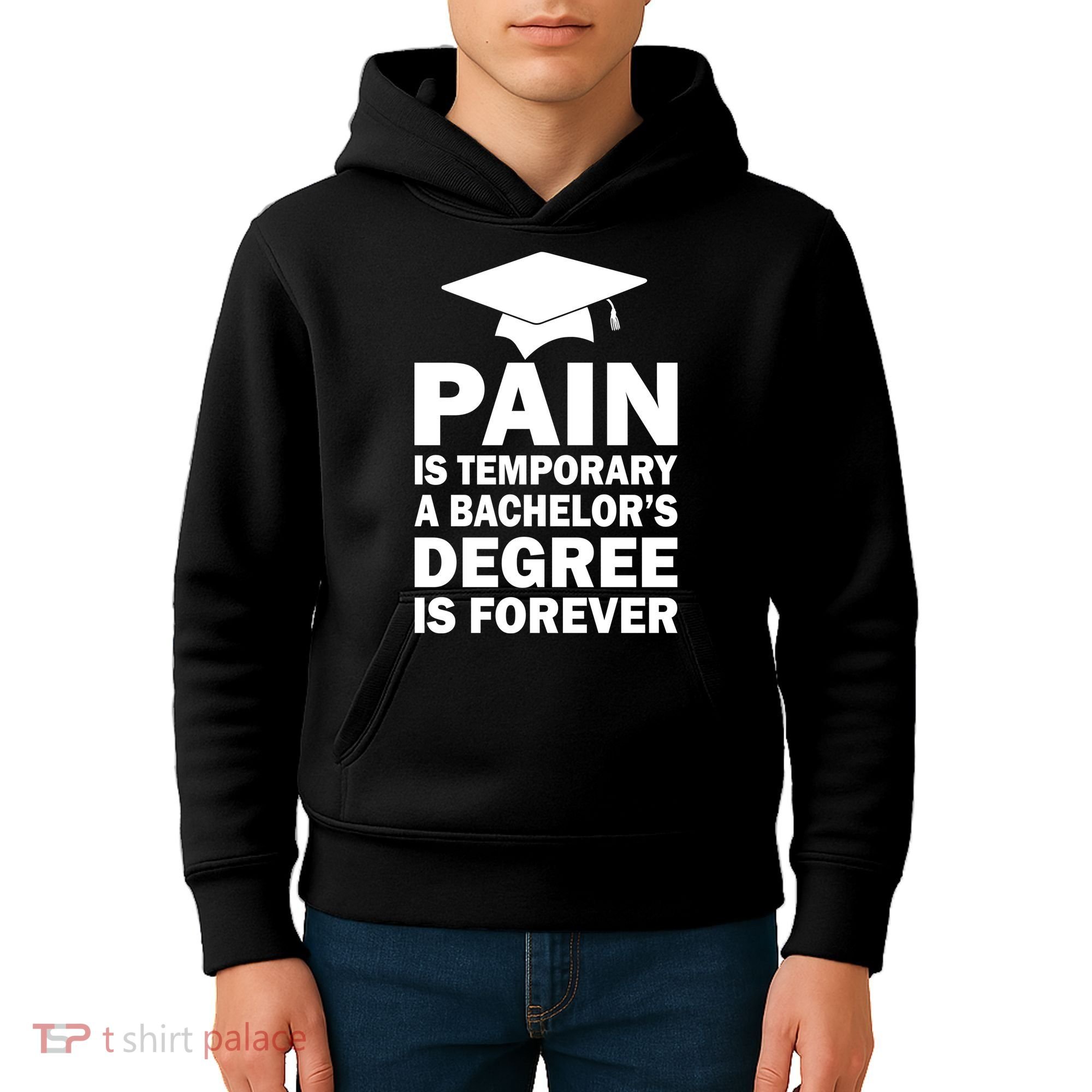 Pain Is Temporary A Bachelor's Degree Is Forever Kids Hoodie