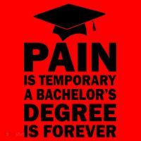 Pain Is Temporary A Bachelor's Degree Is Forever Santa Hat thumb 1