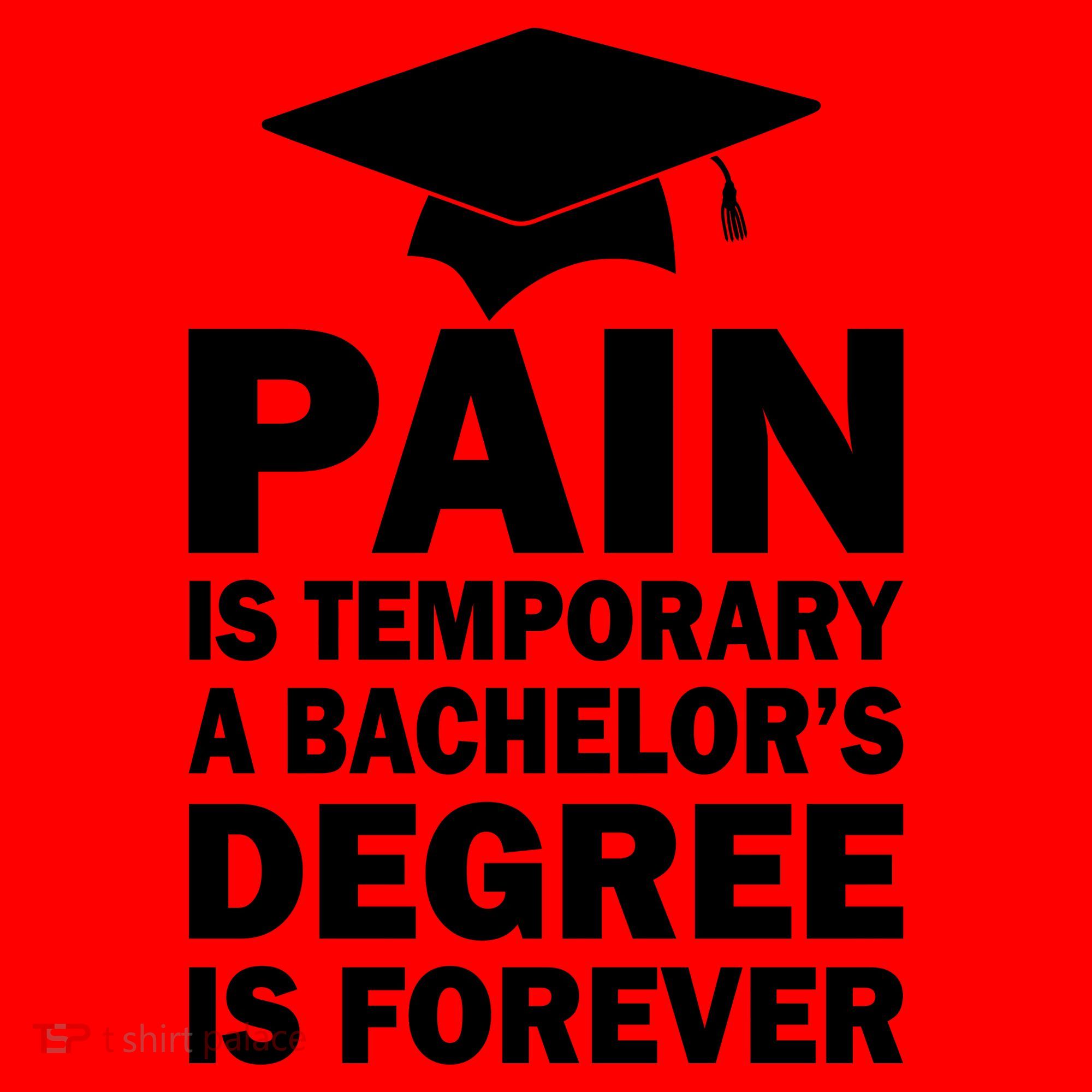 Pain Is Temporary A Bachelor's Degree Is Forever Santa Hat