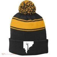 Paint Bucket Galaxy Stripe Pom Pom Beanie thumb 0
