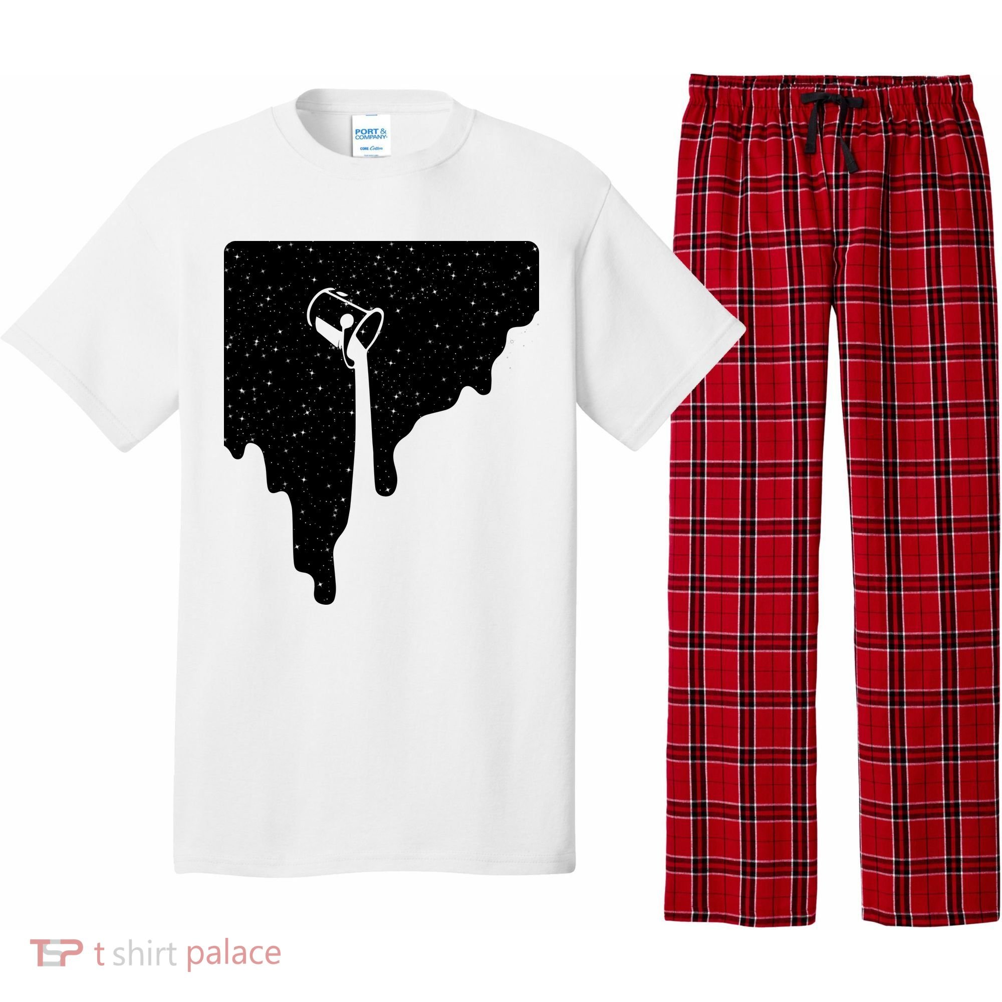 Paint Bucket Galaxy Pajama Set