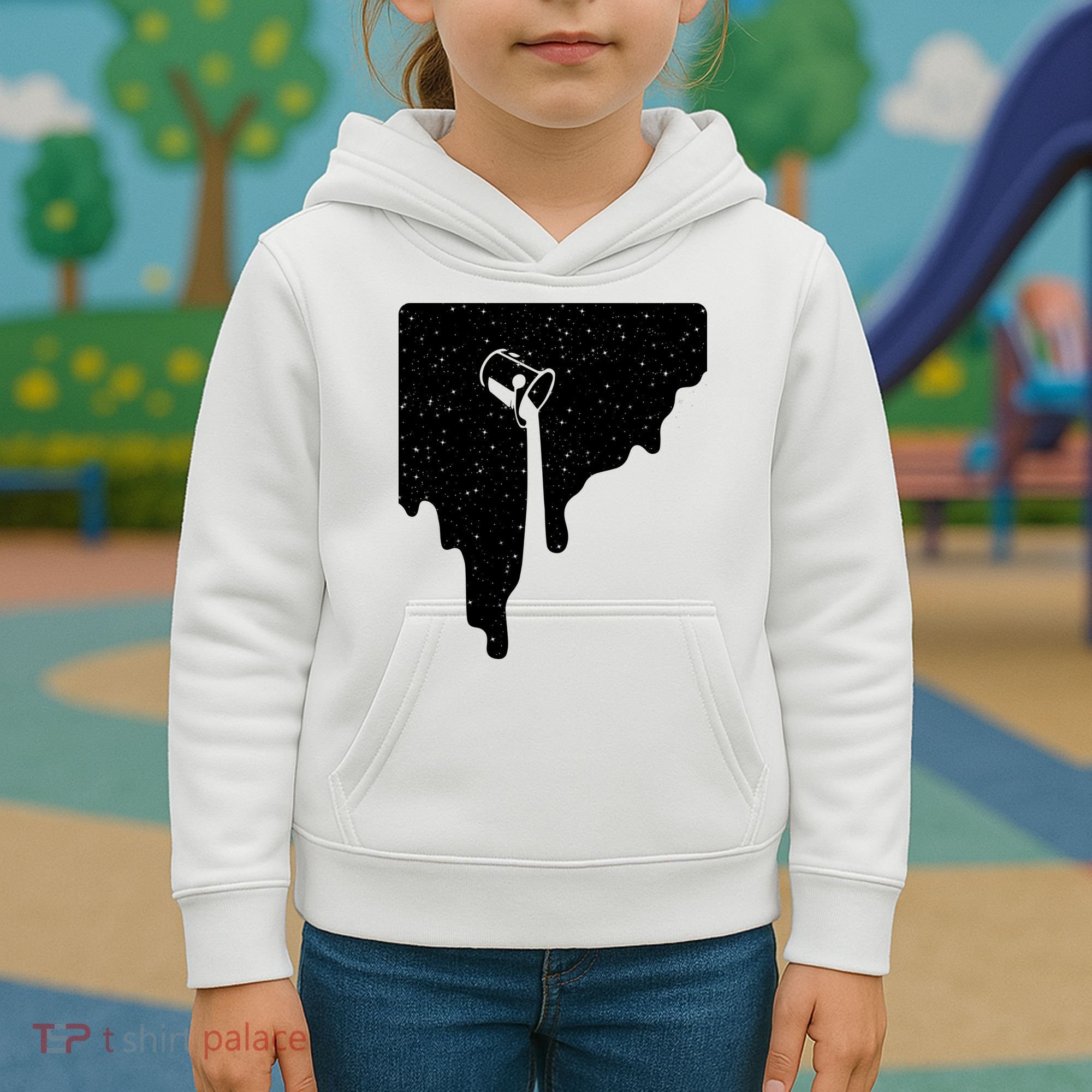 Paint Bucket Galaxy Kids Hoodie