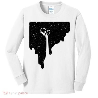 Paint Bucket Galaxy Kids Long Sleeve Shirt