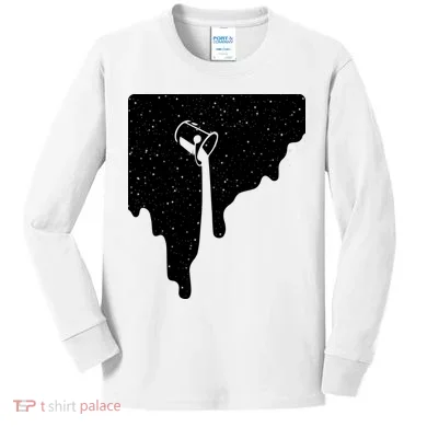 Paint Bucket Galaxy Kids Long Sleeve Shirt
