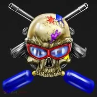 Paintball Skull Doggie Tank thumb 4
