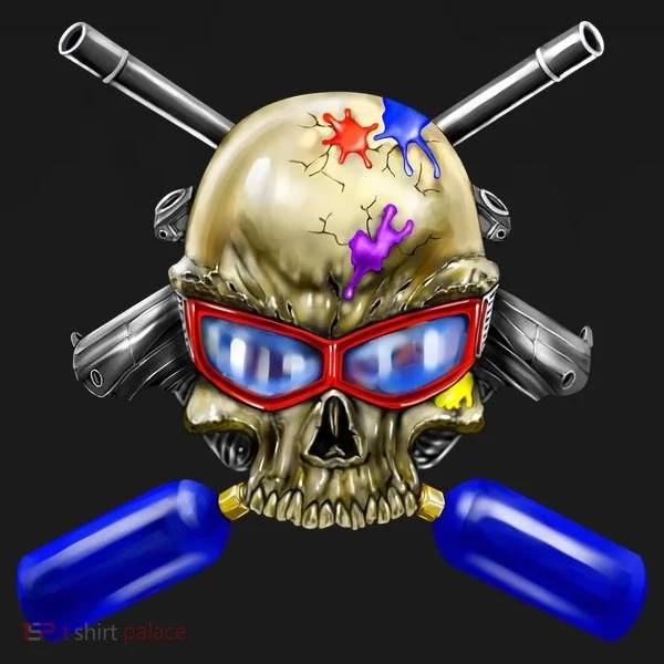 Paintball Skull Doggie Tank