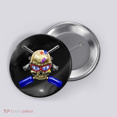 Paintball Skull Button