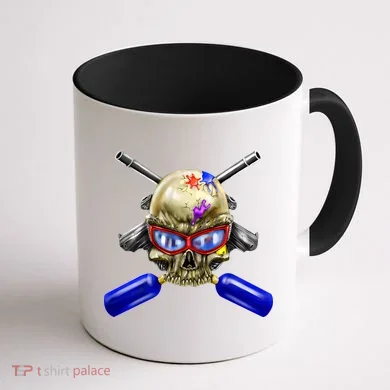 Paintball Skull Coffee Mug back