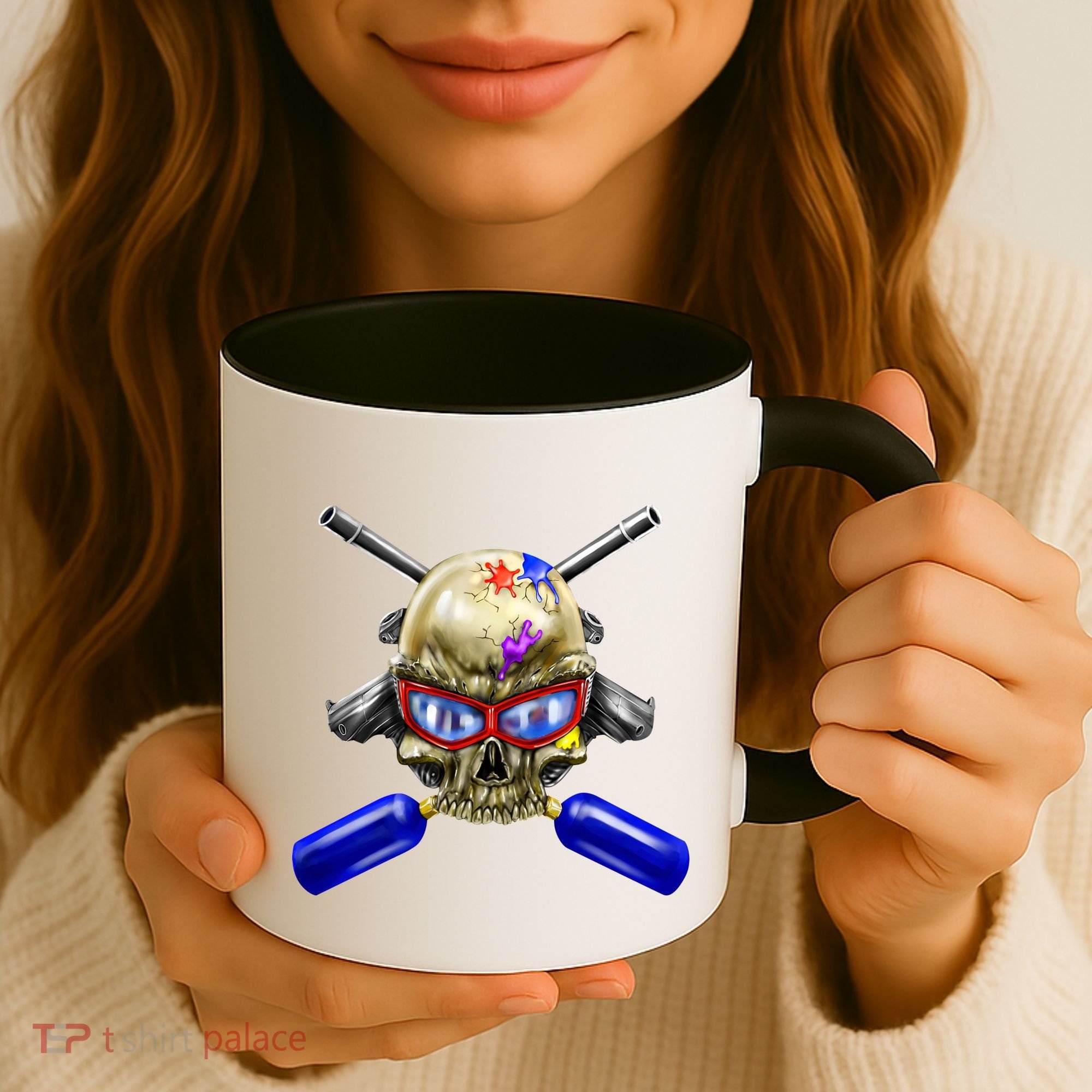 Paintball Skull Coffee Mug