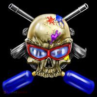 Paintball Skull Mousepad thumb 1