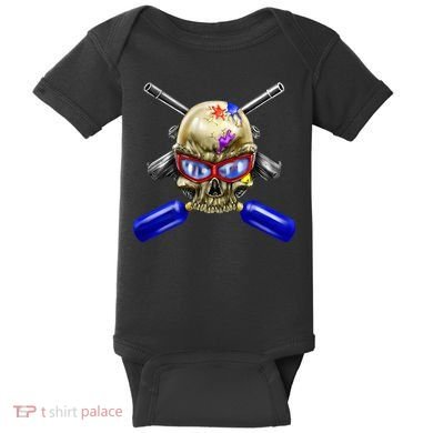 Paintball Skull Baby Bodysuit