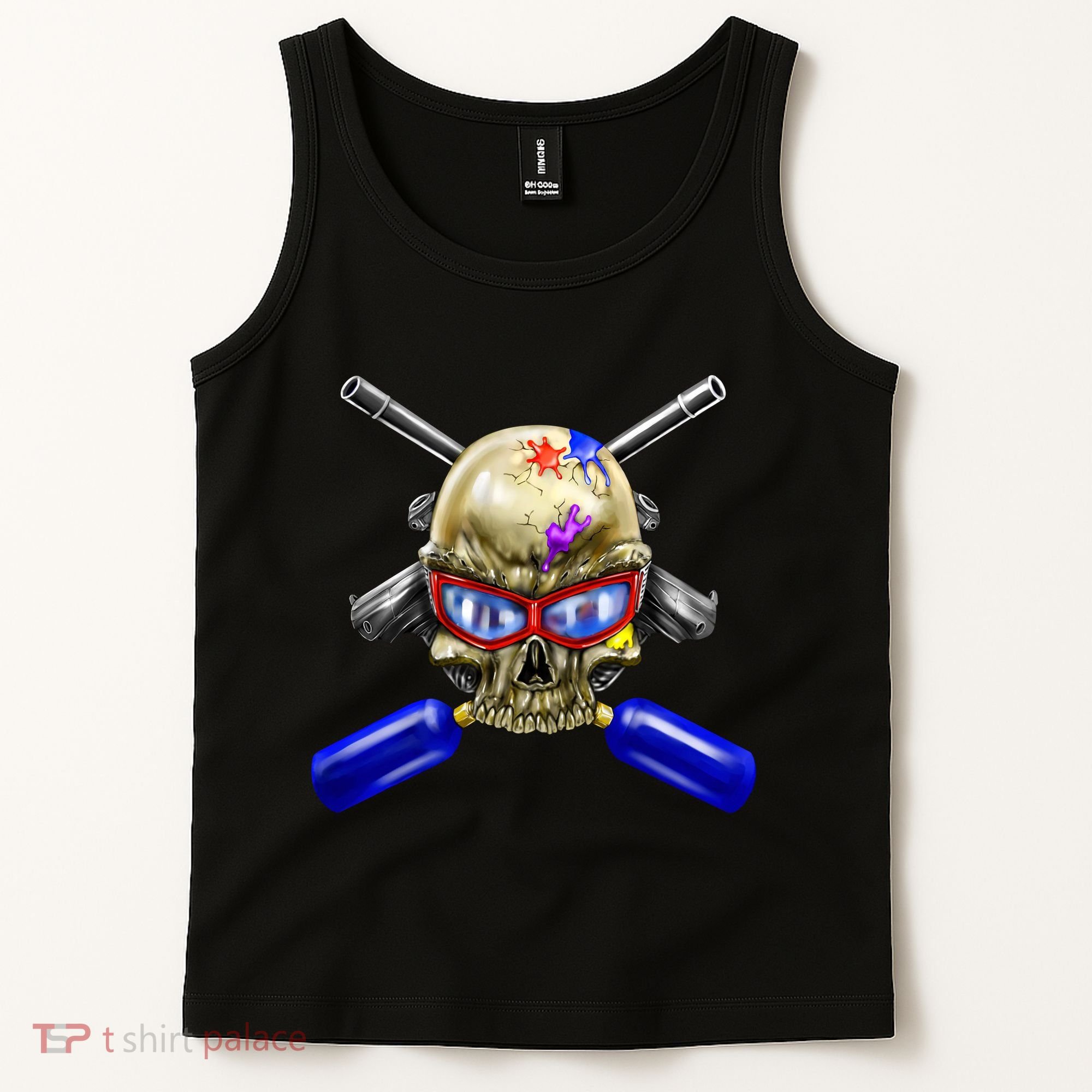 Paintball Skull Tank Top
