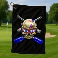 Paintball Skull Golf Towel thumb 1