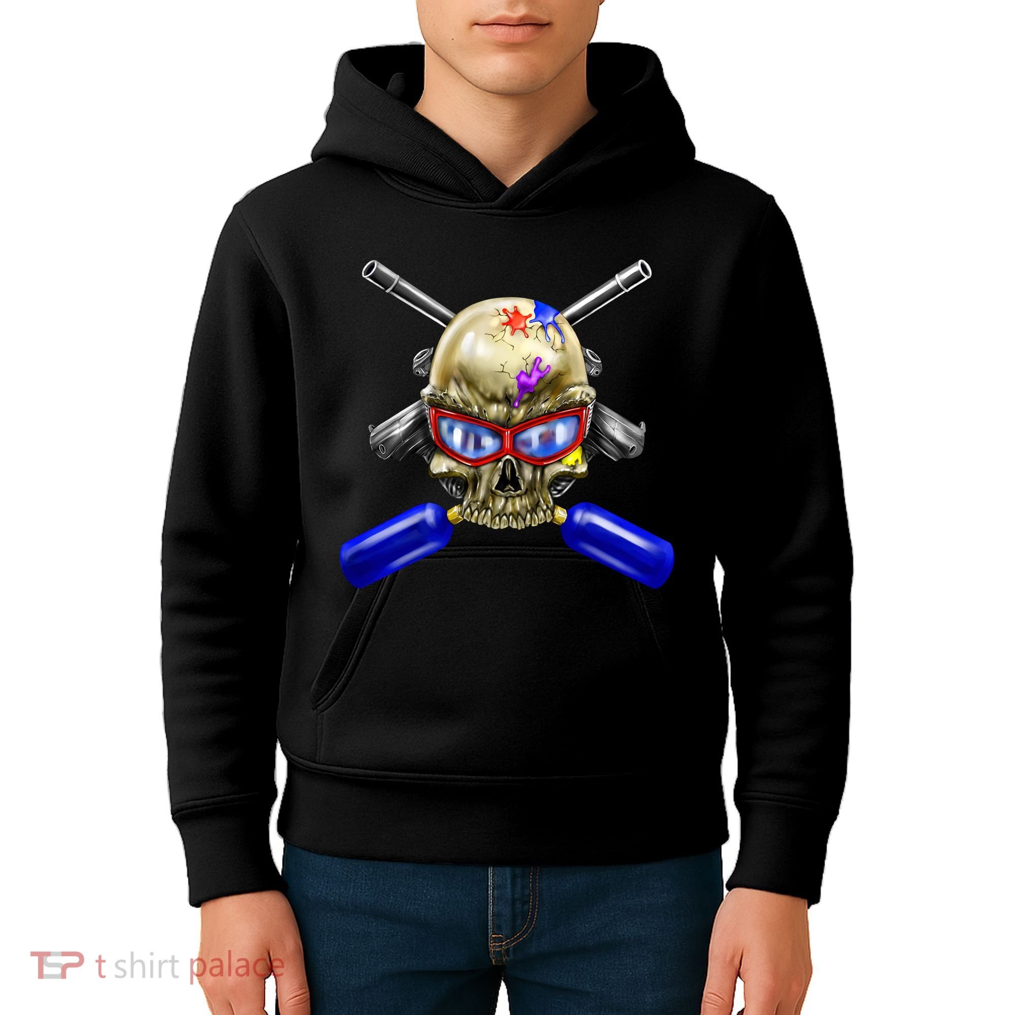 Paintball Skull Kids Hoodie