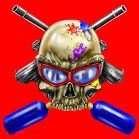 Paintball Skull Santa Hat thumb 1