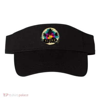 Painted Aloha Palms Beach Visor