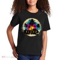 Painted Aloha Palms Beach Kids T-Shirt thumb 2